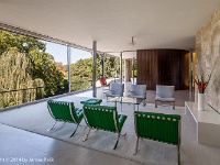 The Tugendhat House - completed in 1930  Living room - The plate glass windows decend into the basement.